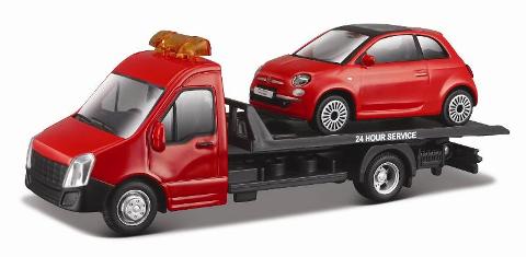 1/43 STR. FIRE Flatbed Transport, assorted bburago