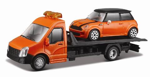 1/43 STR. FIRE Flatbed Transport, assorted bburago