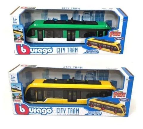 19 cm City Trams Red, Yellow bburago