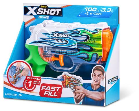 X-SHOT WATER Nano Fast-Fill Skins Open Box,Bulk Zuru