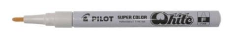 Marcatore colore bianco punta fine - confezione da 12 pezzi pilot