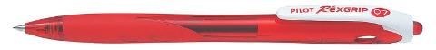 penna a sfera rexgrip begreen colore rosso pilot