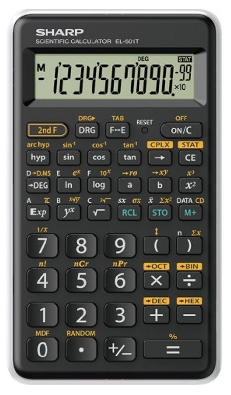 CALCOLATRICE SCIENTIFICA SHARP EL501TBWH 146 funzioni, 10 cifre, blister, bianca Sharp (Calcolatrici)