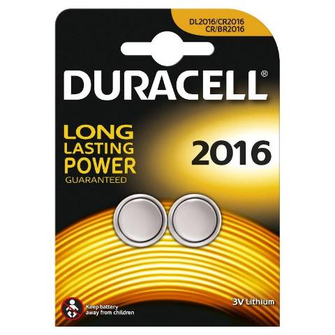 Duracell bottone 2016 blister da 2 pz duracell