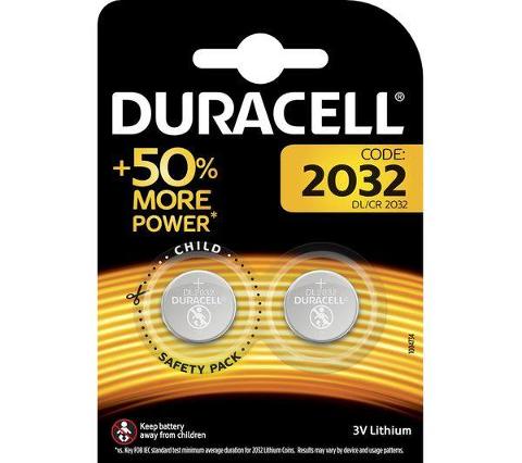 Duracell bottone 2032 blister da 2 pz duracell