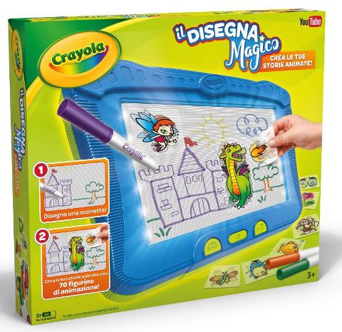 Lavagna per disegnare - contiene pennarelli e figurine Crayola (distr. Binney & Smith)