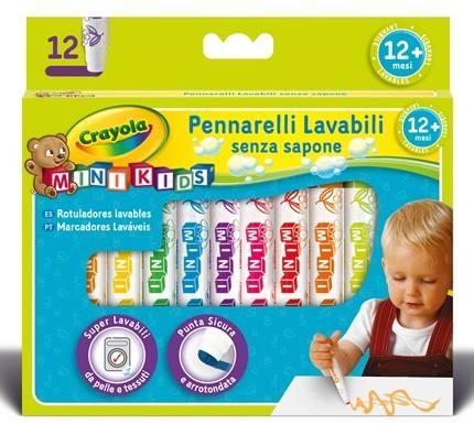 12 COLORI FIBRA MINI KIDS Crayola (distr. Binney & Smith)