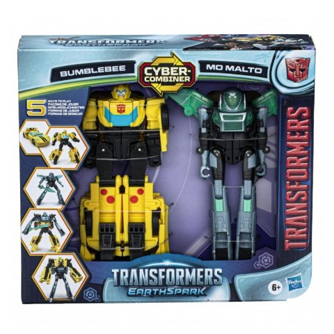 TRA EARTHSPARK CYBER-COMBINER BUMBLEBEE & MO hasbro