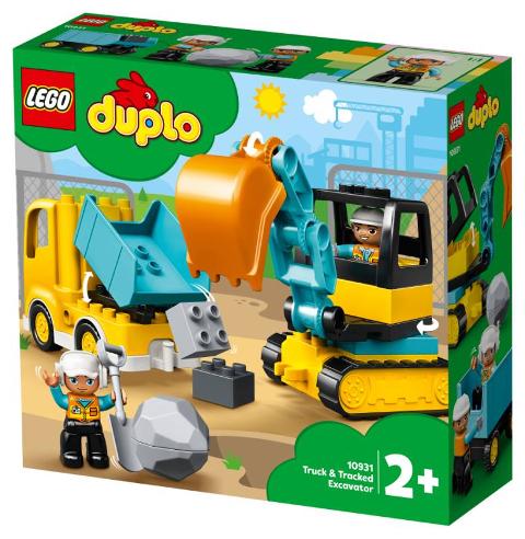 Camion e scavatore cingolato lego