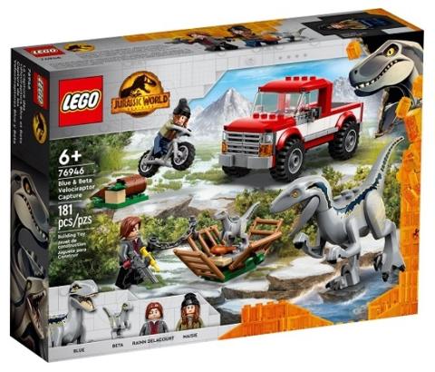La cattura dei Velociraptor Blue e Beta lego