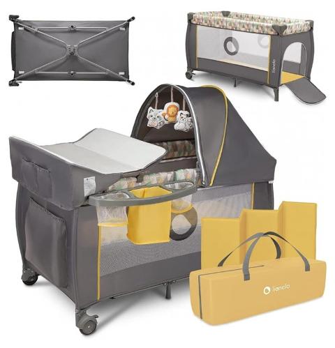 Baby crib Sven (LO-SVEN-PLUS-YELLOW-SCANDI) BrandLine Group SPZOO (Lionelo)