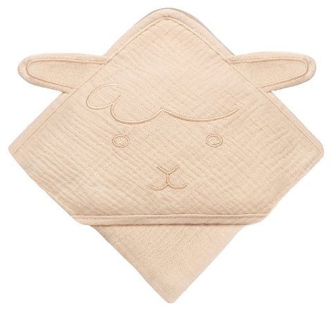 Hooded Towel (LO-MUSLIN-HOODED-TOWEL-BEIGE-SAND) BrandLine Group SPZOO (Lionelo)