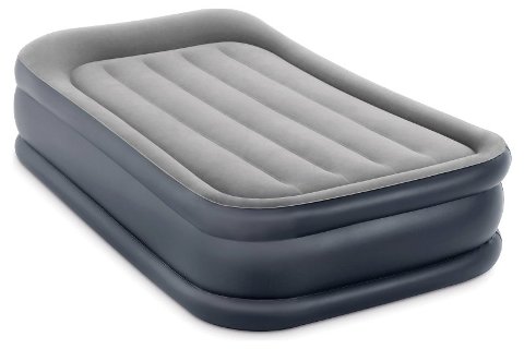 MATERASSO DURA-BEAM PILLOW REST DELUXE MATRIMONIALE BICOLOR CON TECNOLOGIA FIBER TECH, POMPA ELETTRICA INCORPORATA 152X203X42 CM Intex (gonfiabile)