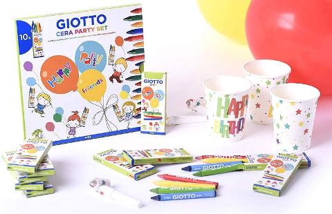 GIOTTO PARTY SET CERA - CONFEZIONE DA 10 BLISTER CERA PER GIOCARE TUTTI INSIEME fila