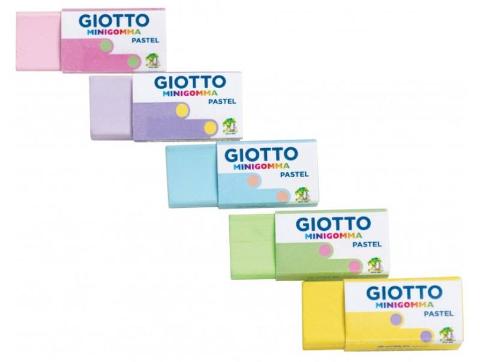 MINIGOMMA COLORI PASTELLO ASSORTITI fila