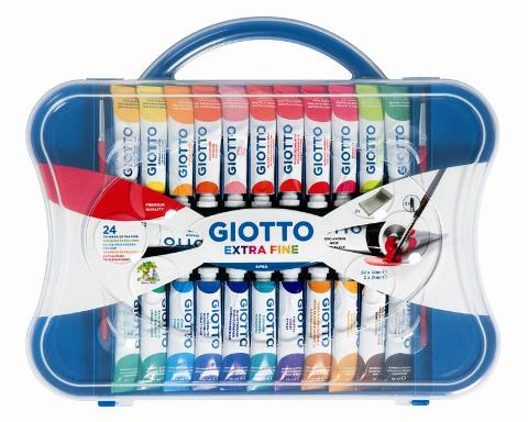Giotto Tempera Extra in tubetto 12 ml Scatola 24 pz Colori assortiti fila