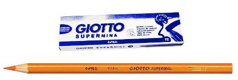 GIOTTO SUPERMINA ARANCIONE - diametro mina 3,8mm - Confezione da 12 pezzi fila