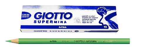 GIOTTO SUPERMINA VERDE CINABRO - diametro mina 3,8mm - Confezione da 12 pezzi fila