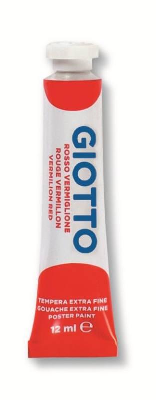 TUBO TEMPERA GIOTTO 12ML ROSSO VERMIGLIONE fila