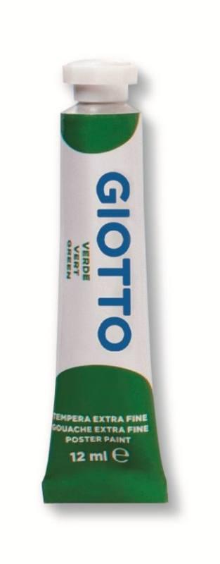 TUBO TEMPERA GIOTTO 12ML VERDE BRILLANTE fila