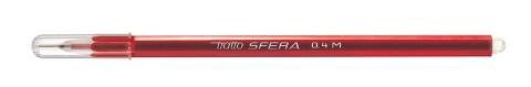 TRATTO SFERA ROSSO - DIAMETRO PUNTA 0,4MM - CONFEZIONE DA 20 PEZZI fila