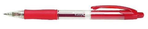 PENNA A SCATTO TRATTO EASY GEL ROSSO - DIAMETRO PUNTA 0,5MM - CONFEZIONE DA 10 PEZZI fila