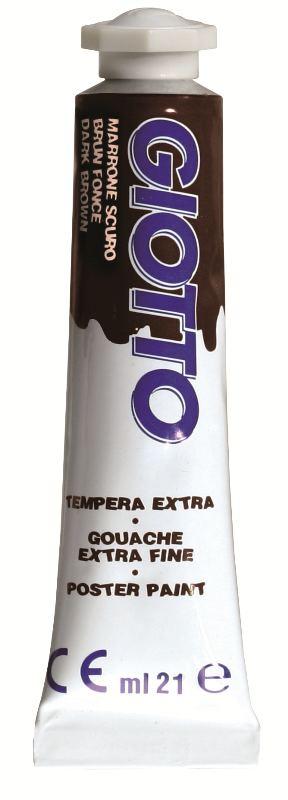 TUBO TEMPERA GIOTTO 21ML MARRONE SCURO fila