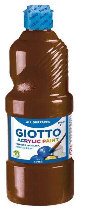 TEMPERA ACRILICA 500 ML MARRONE fila