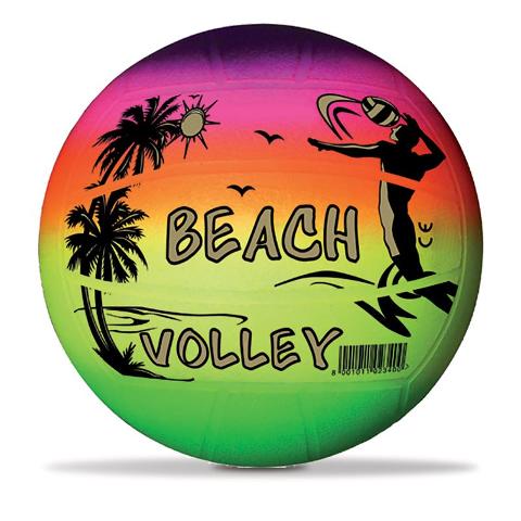 VOLLEY RAINBOW pallone PVC Diam.216 SGONFIO CON RETINA mondo