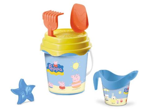 PEPPA PIG BUCKET SET Diam.17 + innaff. + acc. mondo