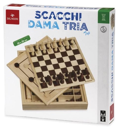 SCACCHI DAMA TRIA 30x30 Teodomiro Dal Negro