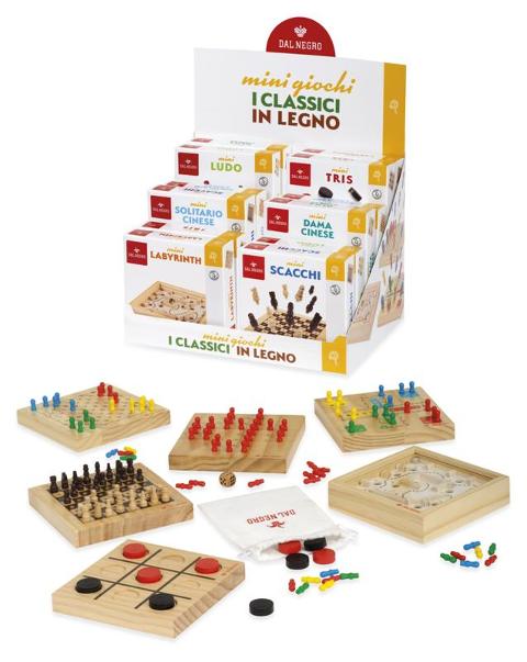 SET 24 MINI GIOCHI LEGNO Teodomiro Dal Negro