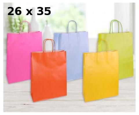 SHOPPERS COLORI ASSORTITI PERLATI MISURA 26X35CM florio