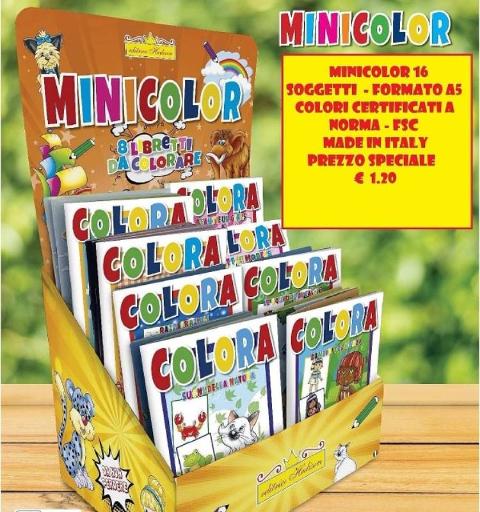 LIBRETTI ASSORTITI DA COLORARE - ESPOSITORE DA 144 PEZZI Hedison Editrice (libretti per bambini)