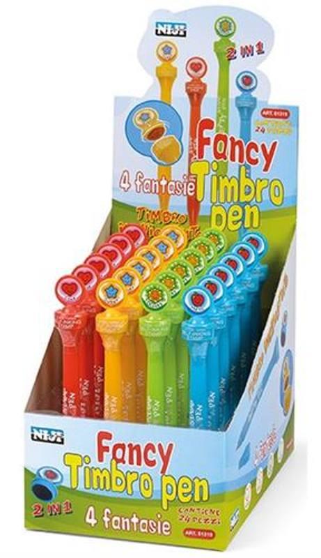 PENNA + STAMPINO COLORI ASSORTITI lebez