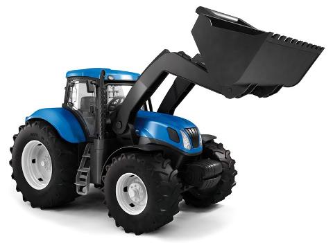 Trattore New Holland con benna adriatic