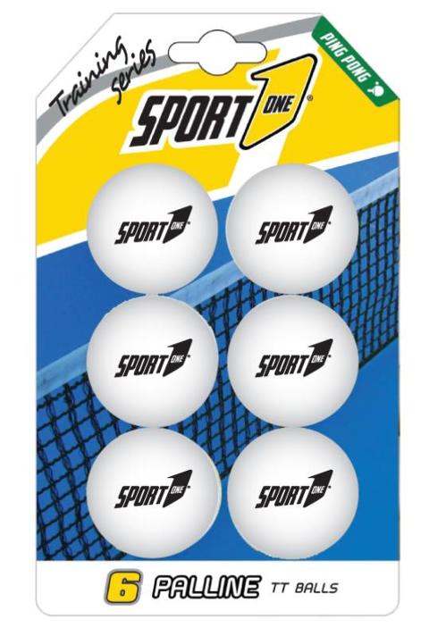 BLISTER 6 PALLINE TRAINING bianche 40 MM Mandelli (ex SportImport)