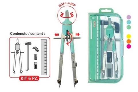 SET BALAUSTRONE CON CARTA VETRATA E RIGHELLO - COLORI PASTELLO ASSORTITI arda