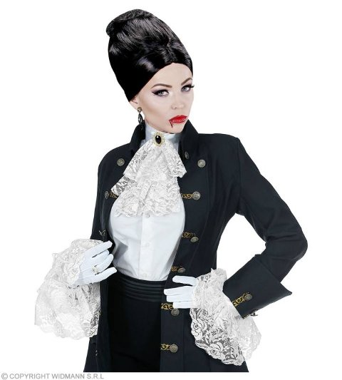 JABOT CON GEMMA E POLSINI IN PIZZO widmann