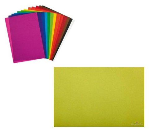 Confezione 24 fogli carta velina 21 gr colore Verde Acido cartotecnica-rossi