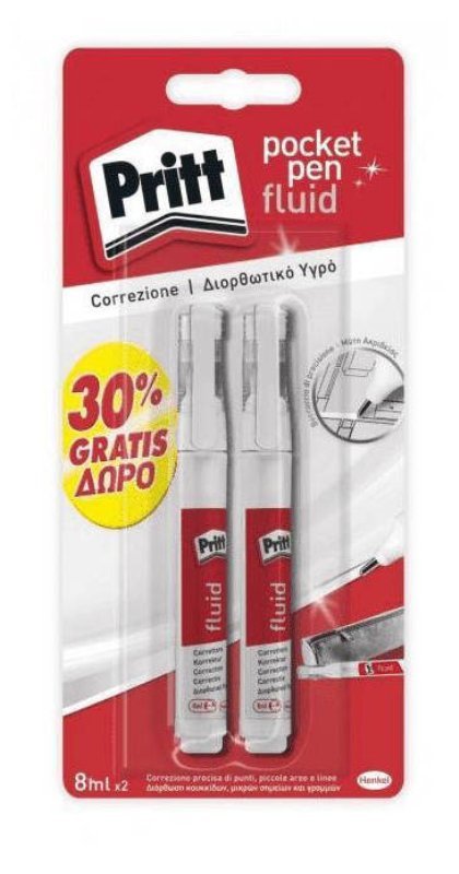 BLISTER 2 CORRETTORI PRITT POCKET PEN henkel-loctite