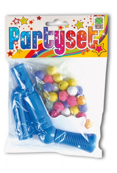 30 PALLINE CON PISTOLA IN BUSTA C/CAV. carnival-toys