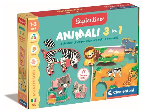 Montessori Animali 3in1 clementoni