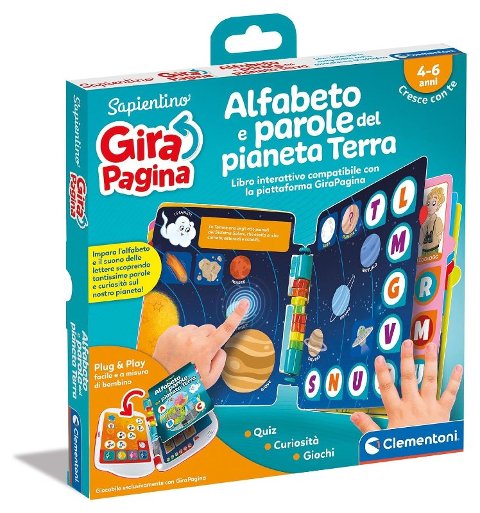 Girapagina - Libro Alfabeto Pianeta Terra clementoni