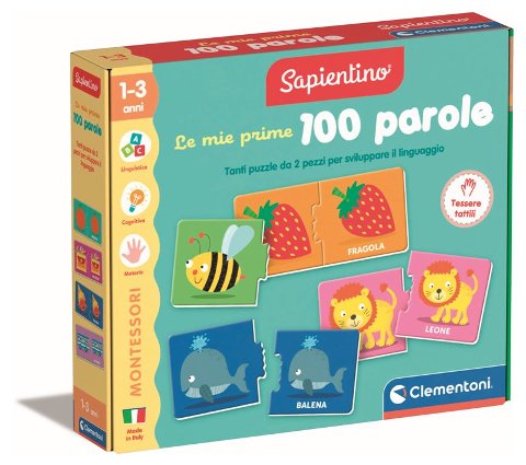 Montessori Le Mie Prime 100 parole clementoni