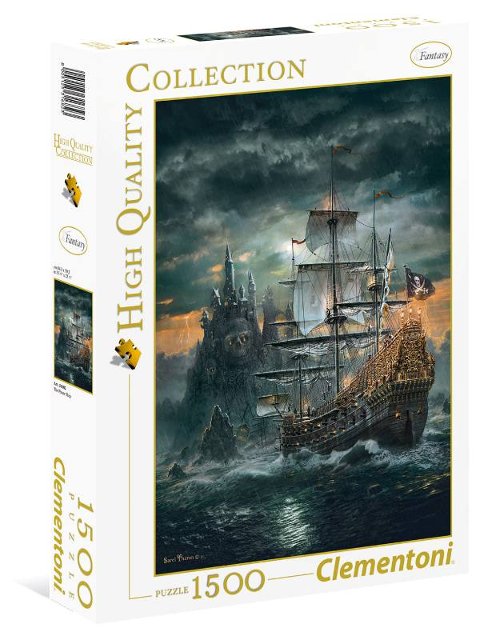 puzzle 1500 pz The Pirate ship clementoni