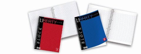 BLOCCO LIBERTY 5MM A4 SPIRALE pigna