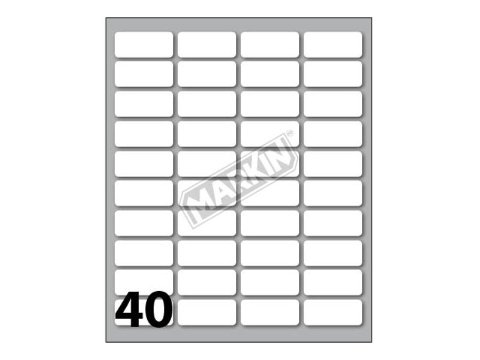 Conf. 10 buste da 10 fogli A6 152,5x125 mm ETICHETTE MARKIN permanenti 28x12mm kohinoor