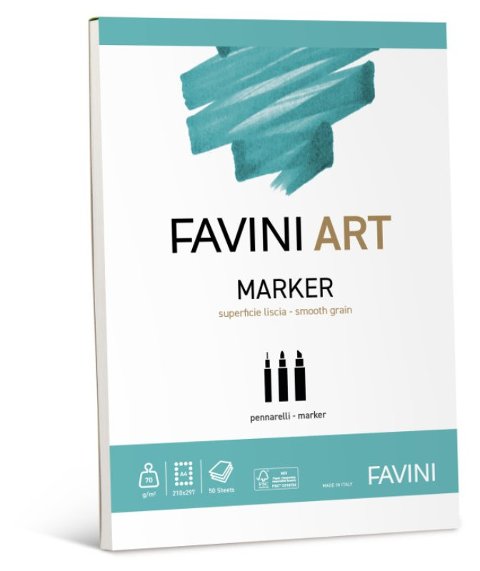 BLOCCO ART MARKER A4 70gr COLLATO favini