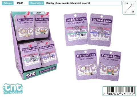 TnT BFF COPPIA BRACCIALETTI disp 44pz toys-garden